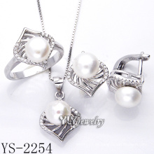 Modeschmuck Perlen Set 925 Silber für Frau (YS-2254)